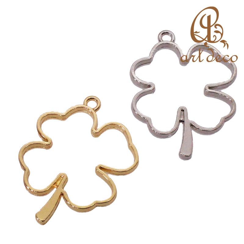 デザインフレーム 土台 樹脂 粘土 クローバー 四つ葉 1個 45mm 33mm アクセサリー パーツ ハンドメイド オリジナル 材料 金具 空枠 カラワク Fl 0010 1set アールデコ 通販 Yahoo ショッピング