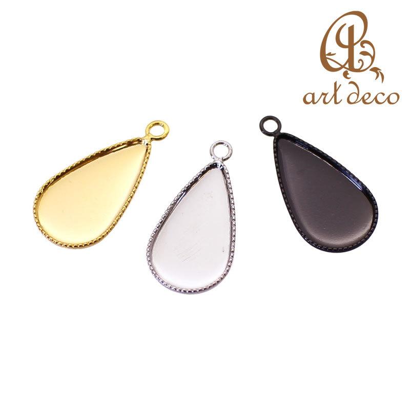 ペンダント トップ チャーム しずく型 2個 21mm×11mm アクセサリー