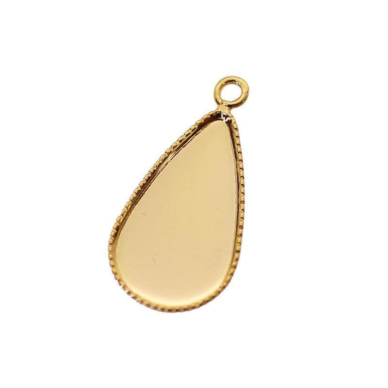 ペンダント トップ チャーム しずく型 2個 21mm×11mm アクセサリー