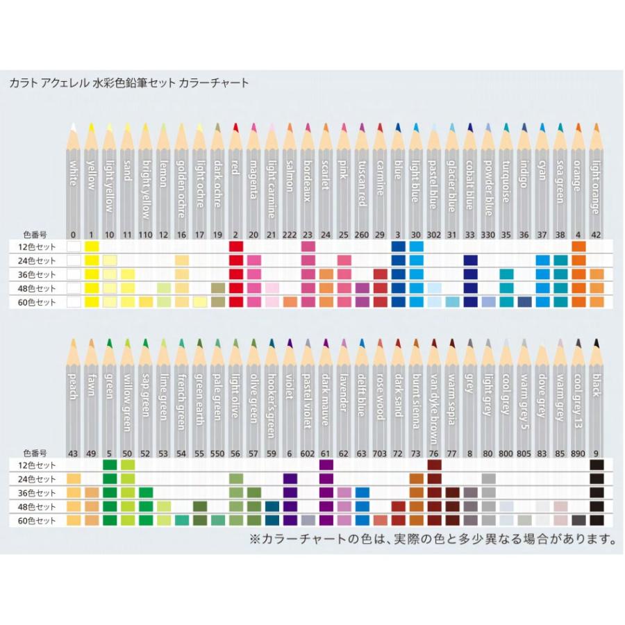 ステッドラー カラトアクェレル水彩色鉛筆 クリエイティブボックス（木箱入り６０色） 125Ｗ60-1｜art-galo｜03