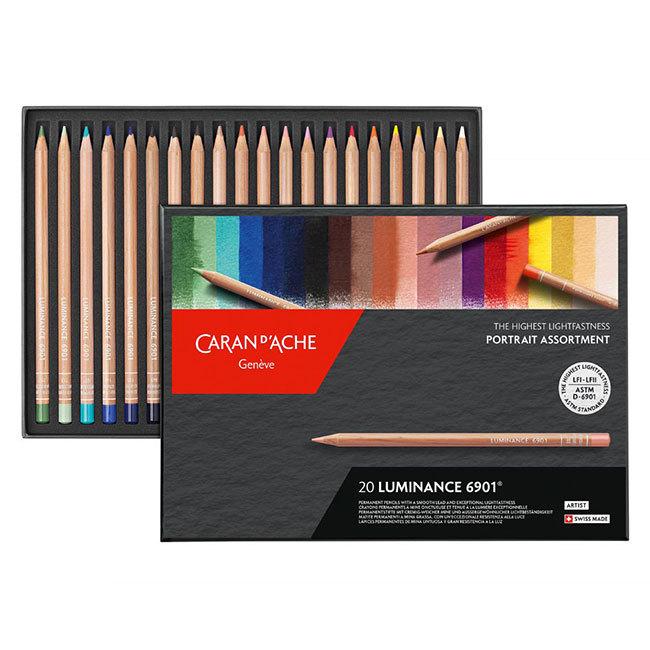 カランダッシュ　ルミナンス　色鉛筆 6901 20色セット　ポートレートアソート CARAN d'ACHE（カランダッシュ） カランダッシュ色鉛筆 ルミナンス