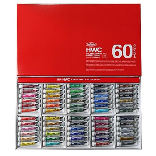 ホルベイン ホルベイン透明水彩絵具 60色セット 2号チューブ ホルベイン ホルベイン透明水彩絵具 60色セット 2号チューブ