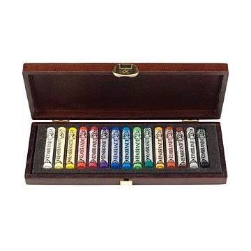 Rembrandt Soft Pastels 15色セット 木箱入り ターレンス（TALENS） レンブラントソフトパステル 15色セット（木箱