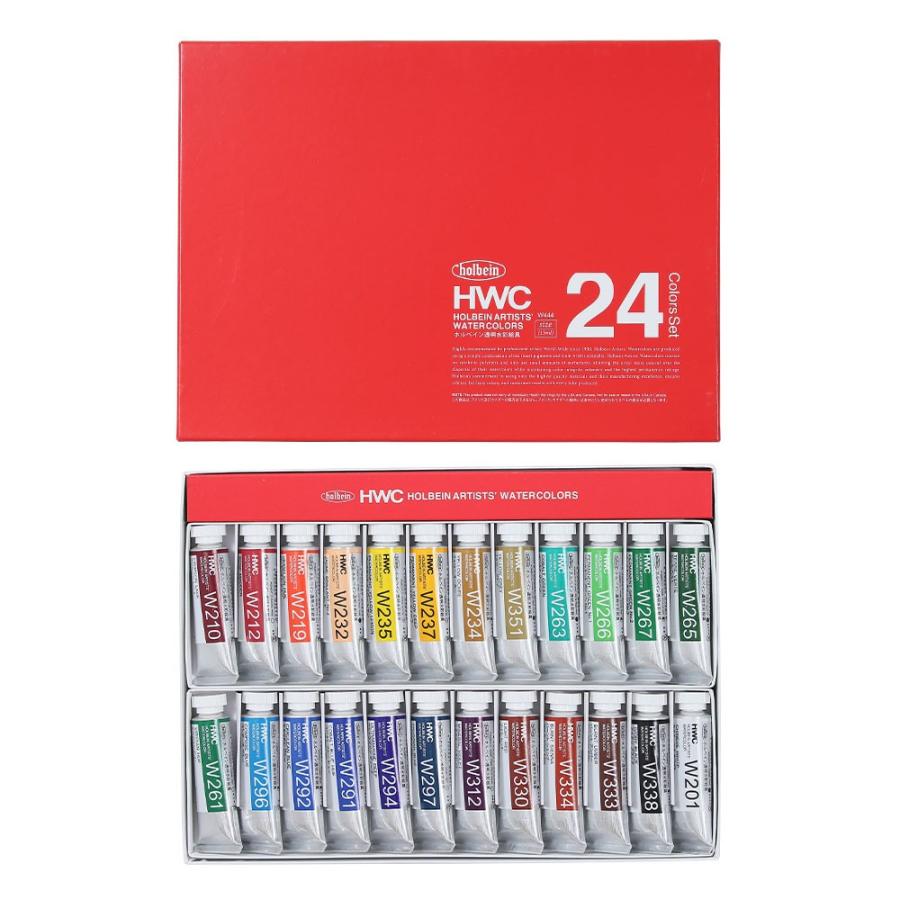 ホルベイン ホルベイン透明水彩絵具 24色セット 5号チューブ