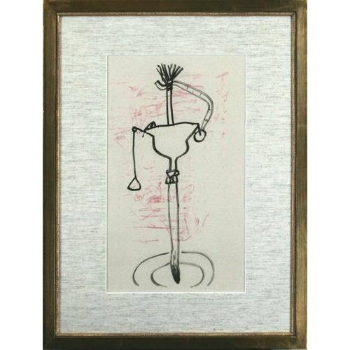 パブロ・ピカソ 鉛筆画 額縁付き　リトグラフ パブロ・ピカソ 鉛筆画 額縁付きリトグラフ