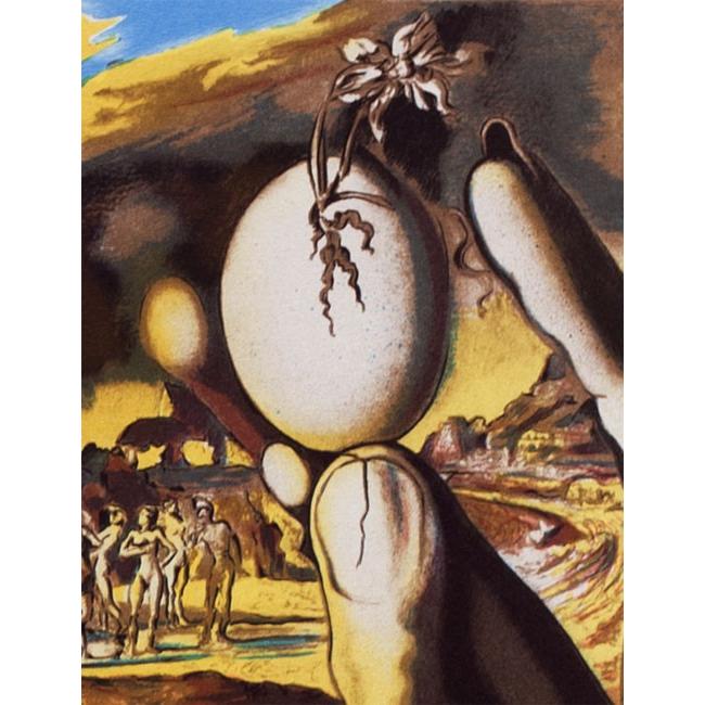 サルバドール ダリ(Salvador Dali) 絵画 「ナルシスの変貌」版画 リトグラフ 本人鉛筆サイン 「ナルシスの変貌」版画 リトグラフ ...