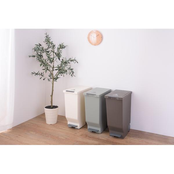 スライドペダルペール 45L ホワイト ダストボックス ごみ箱 おしゃれ 