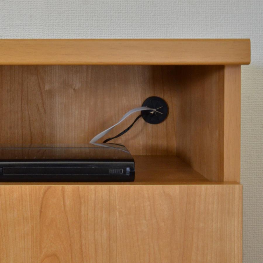 タカシン家具工業 キャビネット サイドボード 木製 3列 薄型 木目 奥行 