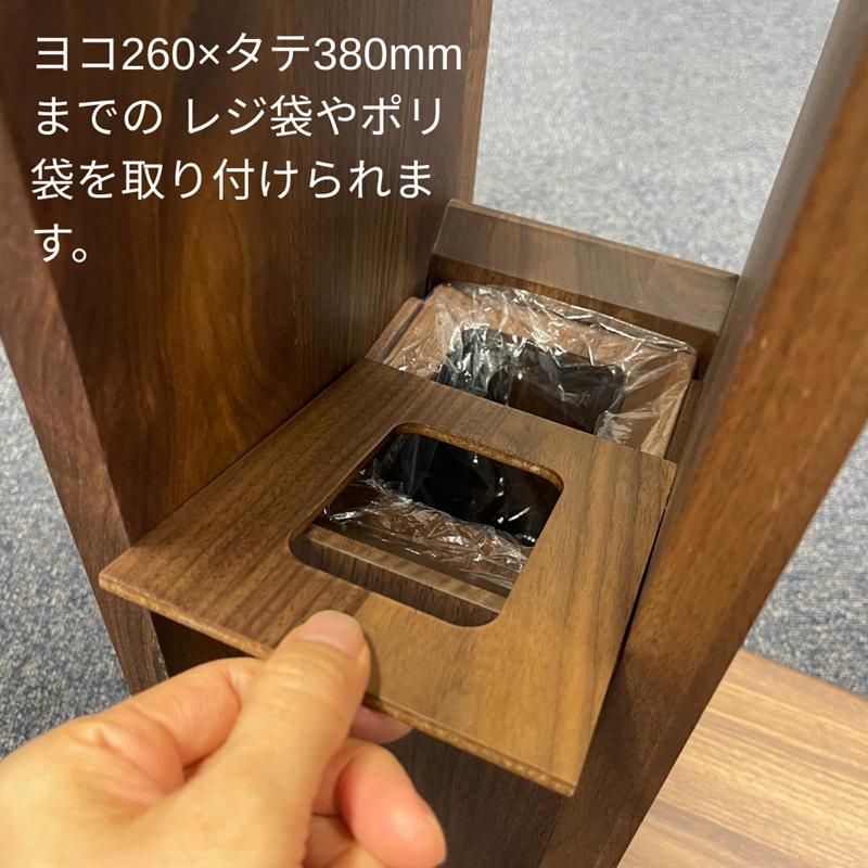 吉桂 サイドテーブル ゴミ箱機能付き 木製 ダストボックス ナイト