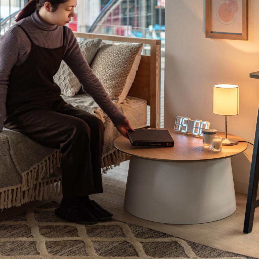 東谷 センターテーブル ナイトテーブル サイドテーブル 直径69cm 丸形