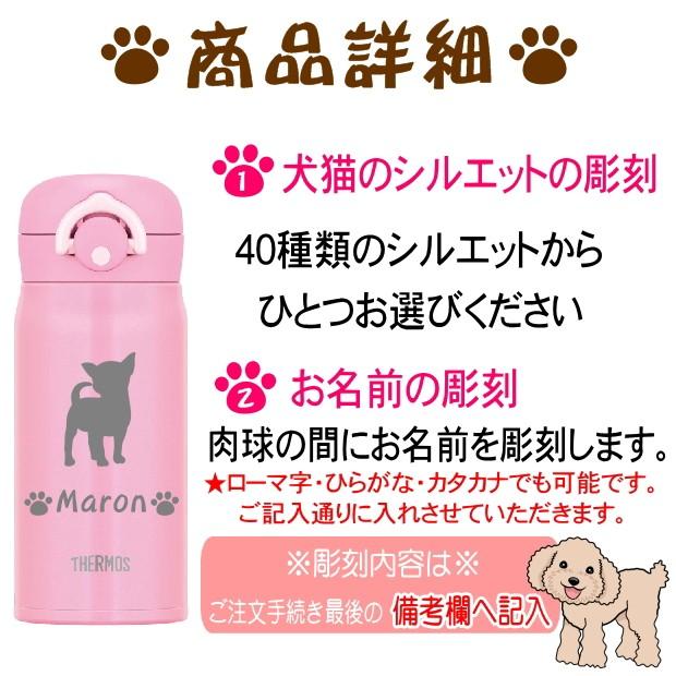 THERMOS（サーモス） 名入れ 真空断熱構造ステンレスボトル 水筒 350ml