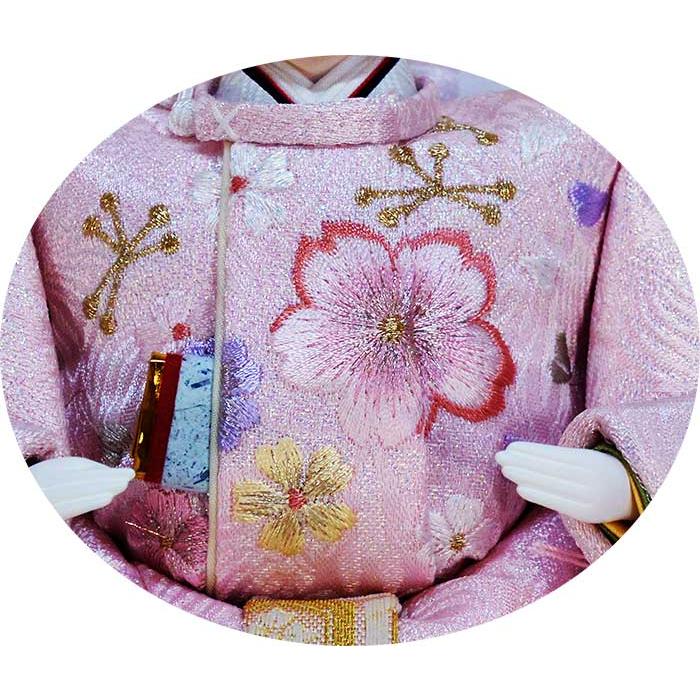 A934高級‼️全通帯‼️ひな祭り‼️蝶、桜‼️2m14cm 雛人形 最新作 田村芙紗彦作 黄櫨染 立雛 天皇陛下 御即位儀礼 束帯
