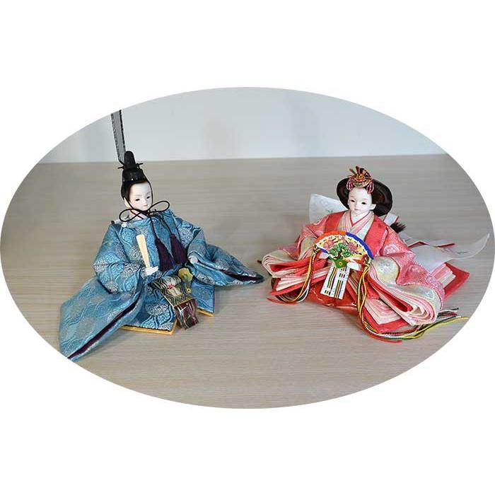 ワンランク上の雛人形 プリンセス雛人形 西陣織 家具調 楽雛（らくびな