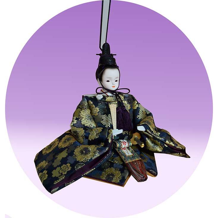 ワンランク上の雛人形 プリンセス雛人形 三人官女つき三段式収納セット