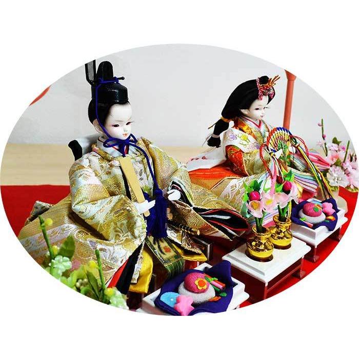 マツゲ プリンセス雛人形 ケースセット R型 グラデーション