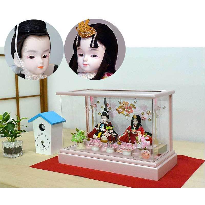 かわいい雛人形 プリンセス雛人形 小型で可愛い コンパクト おしゃれ 木目込み人形 希雛 ピンクケースセット Cs Km 1 人形工房 アートこうげつ 通販 Yahoo ショッピング