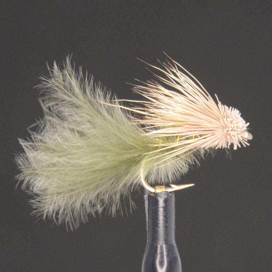 ドライフライ クリップル カディス オリーブ (#12 #14 #16) フライ