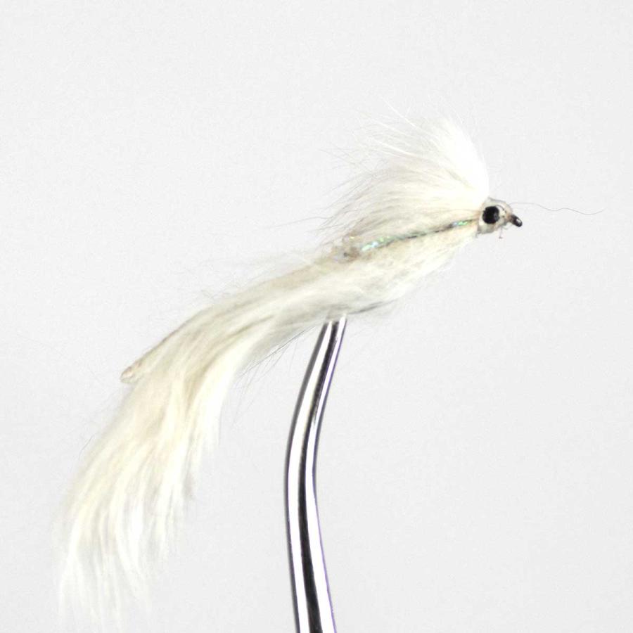 ストリーマー ゾンカー ホワイト パール 6 8 10 12 フライフィッシング フライ フライフィッシング入門 完成品フライ ルアー 釣り 川 渓流 管理 エリア 95 以上節約
