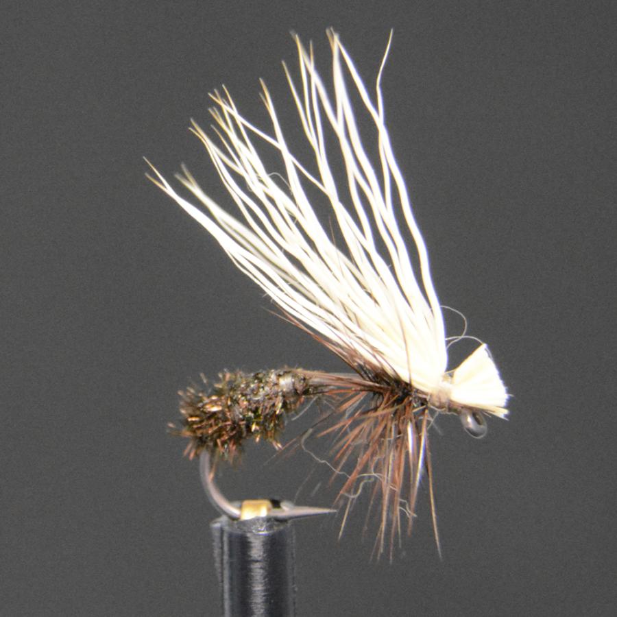 Damp W プードル カディス ドライフライ 11 バーブド フライ フライフィッシング入門 完成品フライ ルアー 釣り 川 渓流 管理 エリア 25 Off