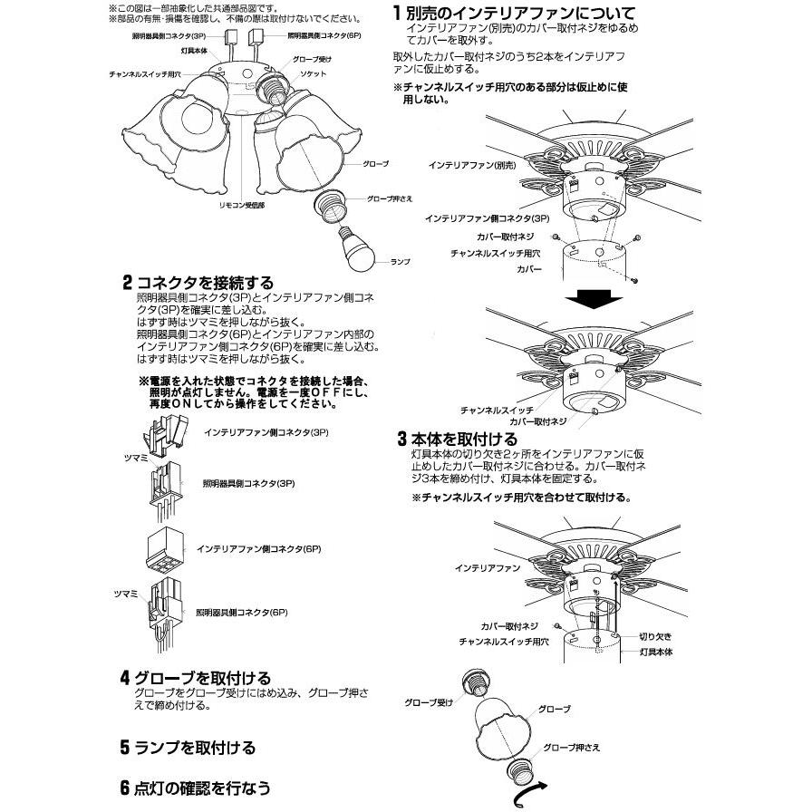 KOIZUMI（コイズミ） コイズミ照明f シーリングファン用シャンデリア