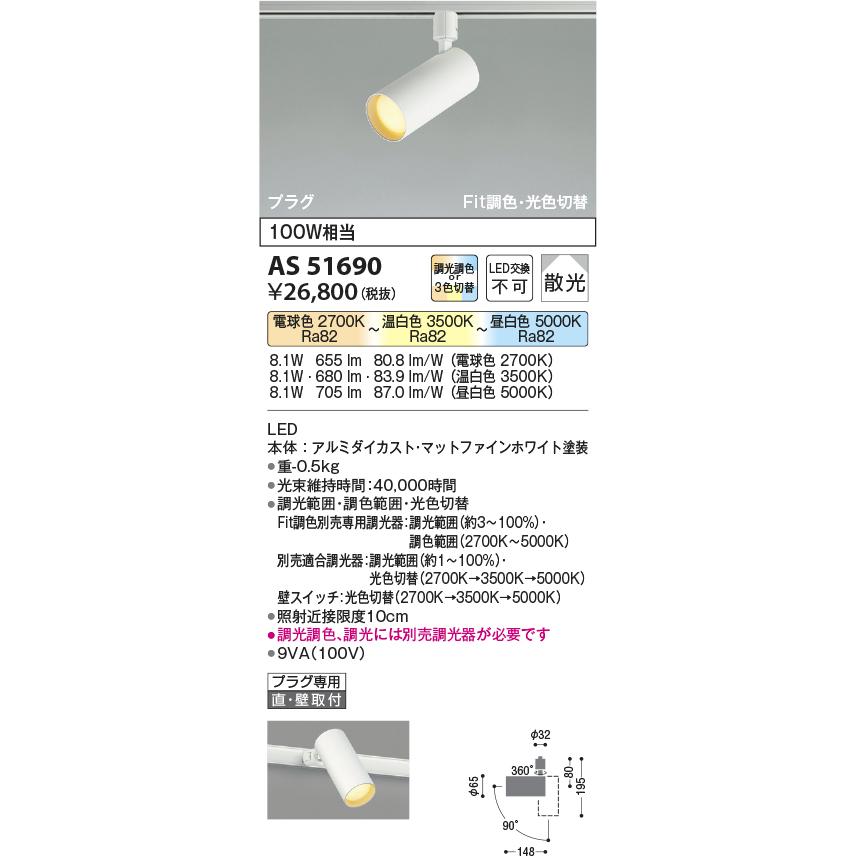 KOIZUMI（コイズミ） コイズミ照明f ダクトレール用スポットライト