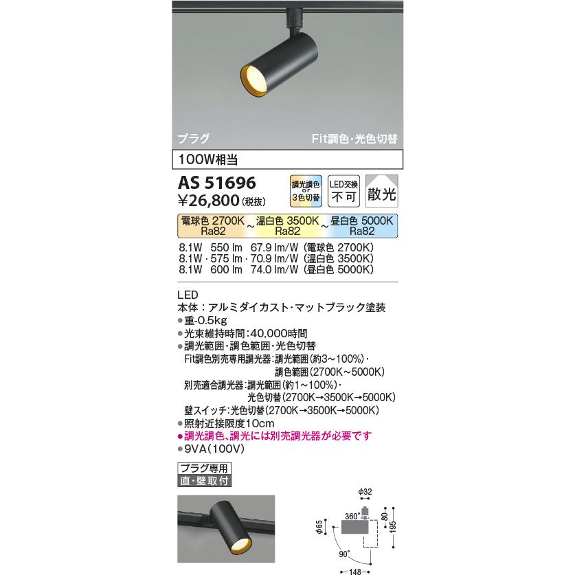 KOIZUMI（コイズミ） コイズミ照明f ダクトレール用スポットライト