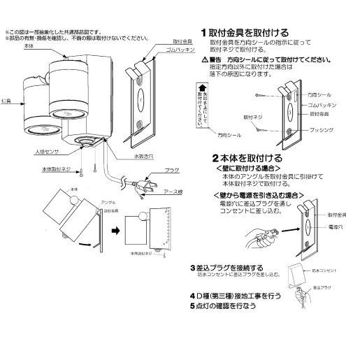 KOIZUMI（コイズミ） コイズミ照明 アウトドアスポット AU43206L 人感