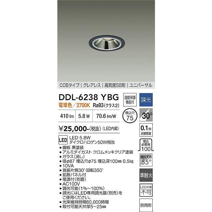 大光電機 屋内・屋外兼用グレアレスユニバーサルダウンライト
