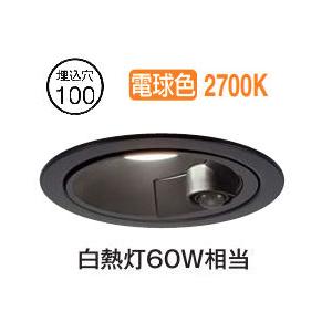 大光電機 屋内・屋外兼用人感センサー付ダウンライト DDL6258YB Φ100