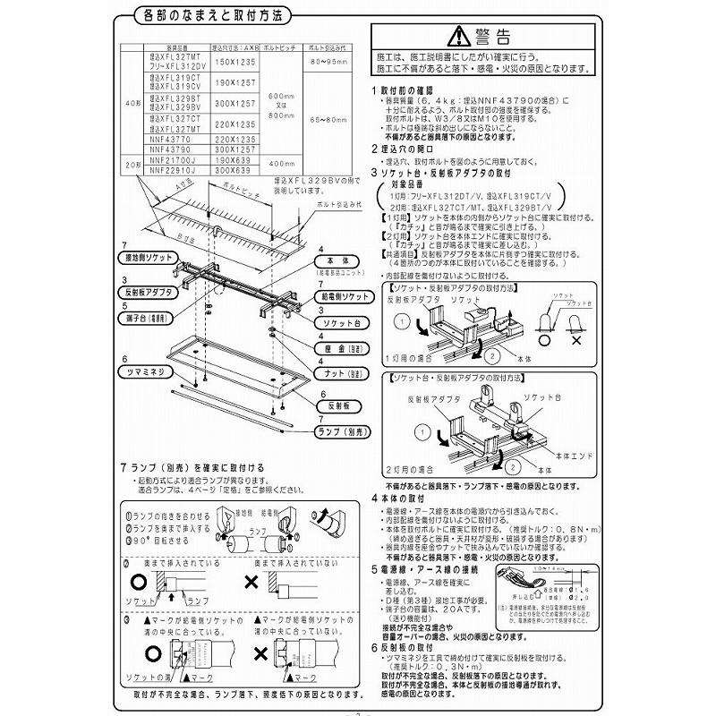 Panasonic パナソニック 埋込型直管LEDベースライト 器具本体 Panasonic パナソニック 埋込型直管LEDベースライト 器具本体