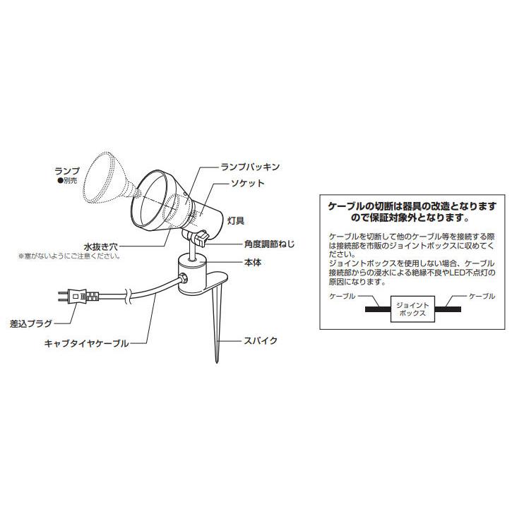 ODELIC（オーデリック） エクステリアスポットライト (ランプ別売