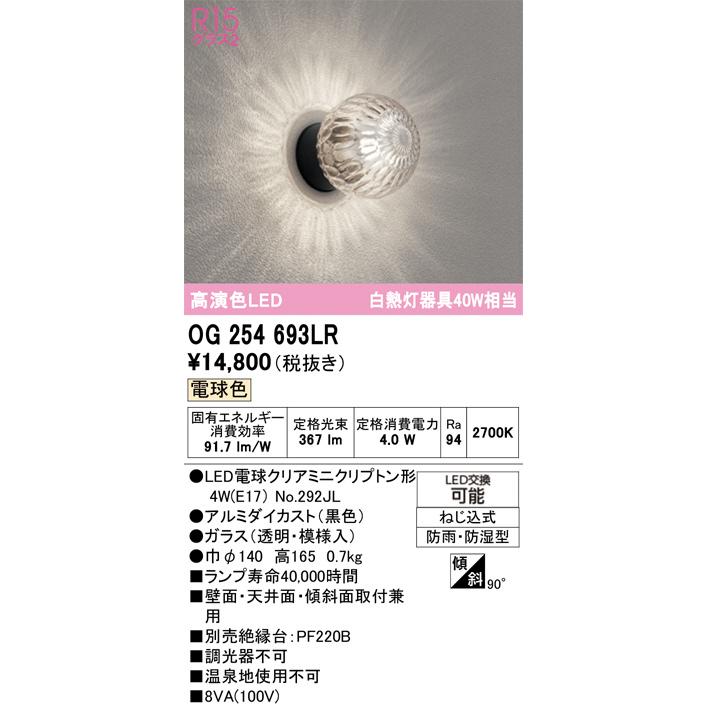 ODELIC（オーデリック） ポーチライト OG254693LR 工事必要 : アート