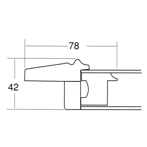 額縁 油彩額縁 3427 F30 号(910×727) （アクリル仕様・樹脂製
