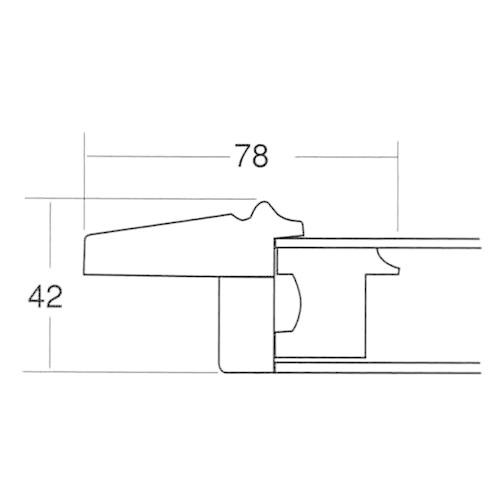 額縁 油彩額縁 3427 F3 号(273×220) （アクリル仕様・樹脂製・油絵用
