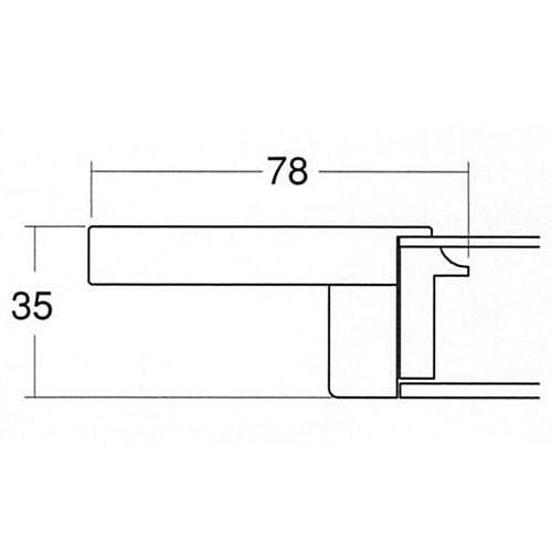 額縁 油彩額縁 3467 F12 号(606×500) （アクリル仕様・MDF製・油絵用