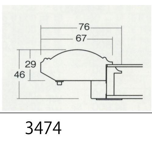 額縁　油彩額縁　3474　M10 号(530×333)　（アクリル仕様・木製・油絵用額縁・キャンバス用フレーム）｜art-maruni｜05