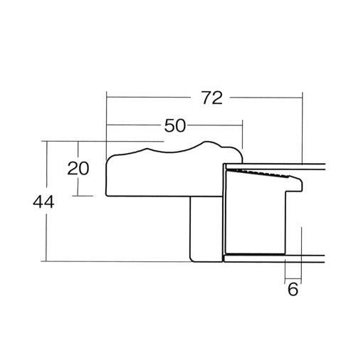 額縁 油彩額縁 7740 F4 号(333×242) （アクリル仕様・木製・油絵用額縁