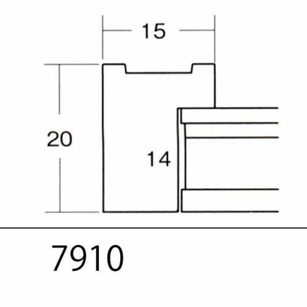 額縁 正方形 フレーム 7910 20角(200×200mm) （アクリル仕様・木製