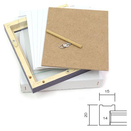 ミニ色紙額縁:7910 ミニ色紙・寸松庵サイズ(121×136mm) スタンド付き