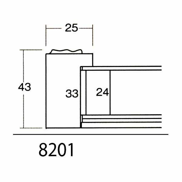 額縁 正方形 フレーム 8201 40角(400×400mm) （アクリル仕様