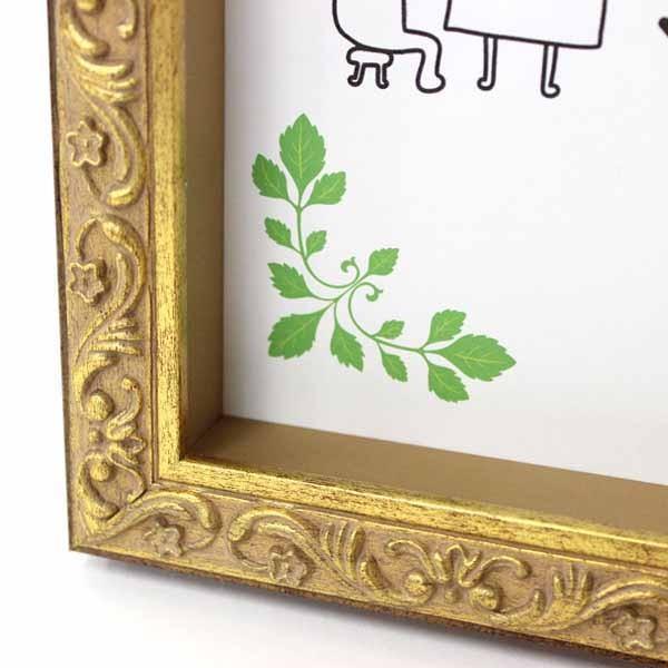 額縁 ポスターフレーム額縁:8201 A4(210×297mm) （アクリル仕様・木製