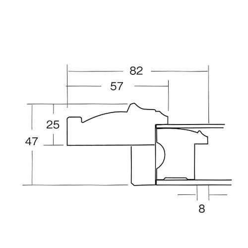 額縁 油彩額縁 9631 F15 号(652×530) (アクリル仕様・木製 額縁 油彩額縁 9631 F15 号(652×530) (アクリル仕様・木製