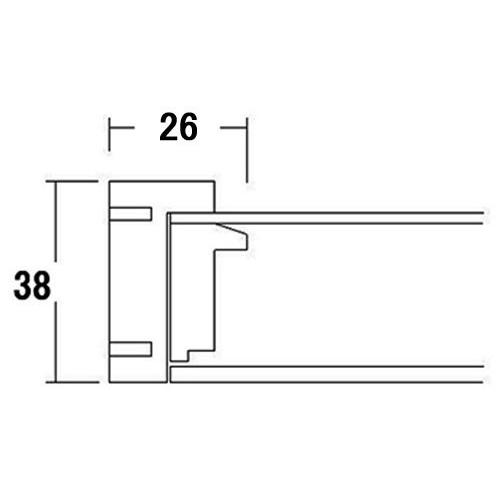 額縁 油彩額縁 9978 F3 号(273×220) （アクリル仕様・木製・油絵用額縁