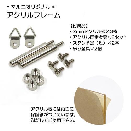 額縁 アクリルフレーム 色紙サイズ(内寸：242×272mm / 外寸：292×322mm