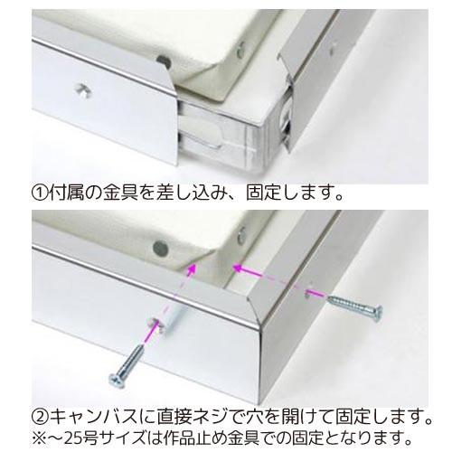 額縁　P40号　フレーム　絵画　展覧会出品用 額縁 出展用仮額縁：C-40(C40) F60 号(970×1303) （Cライン） : マルニ