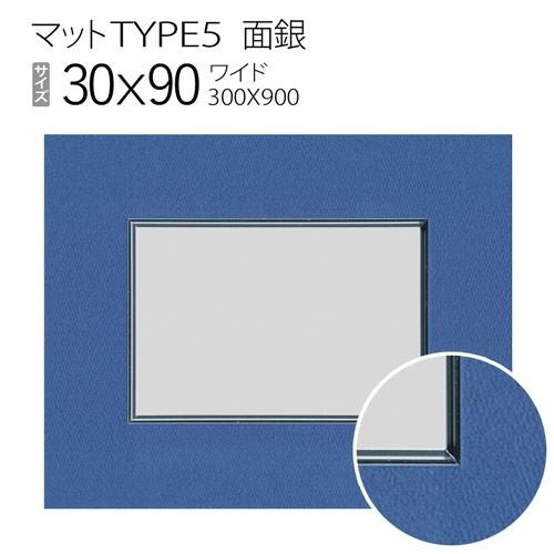 【しな】galeria マットフレーム マットTYPE5[面銀タイプ] 30×90（300×900mm） : マルニ額縁画材店