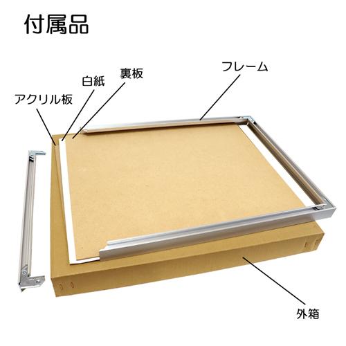 額縁 MRN-D4105-D 25角(250×250mm) 正方形 フレーム（UVカットアクリル