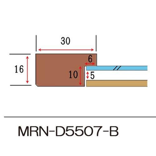 額縁 MRN-D5507-B 100角(1000×1000mm) 正方形 フレーム（UVカットアクリル） 木製の画像