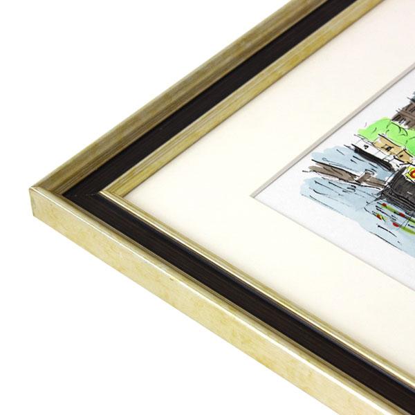 高級遺影額:MRN-K1102（フレーム外寸:481×405×厚み25mm・マット窓