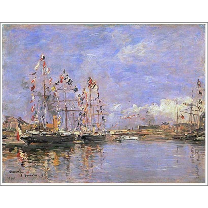 送料無料】絵画:ウジェーヌ・ブータン「ドービル、旗で飾られた 送料無料】絵画:ウジェーヌ・ブータン「ドービル、旗で飾られた
